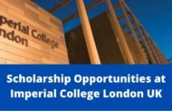 Imperial College London Scholarship, UK-2022