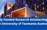 Tasmania University Research Scholarships, Australia-2022