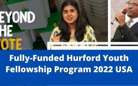 Hurford Youth Latest Fellowships, USA-2022