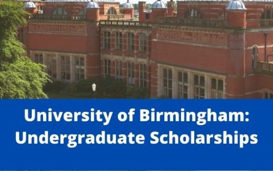 Birmingham Undergraduate Scholarships, UK-2022