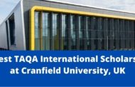 ✅ Latest TAQA Masters Scholarship, UK 2022
