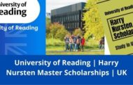 ✅ University of Reading | Harry Nursten Master Scholarships | UK | 2022-2023