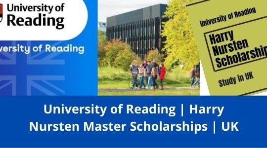 Harry Nursten Latest Master Scholarships, UK-2022