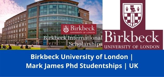 ✅ Mark James Phd Studentships, UK, 2022