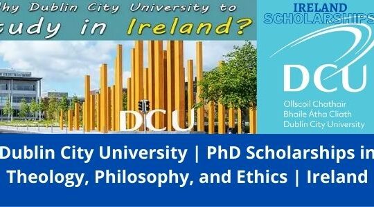 Dublin City University PhD Scholarship,Ireland-2022
