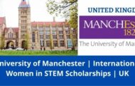 Manchester Latest Postgraduate Scholarship, UK-2022