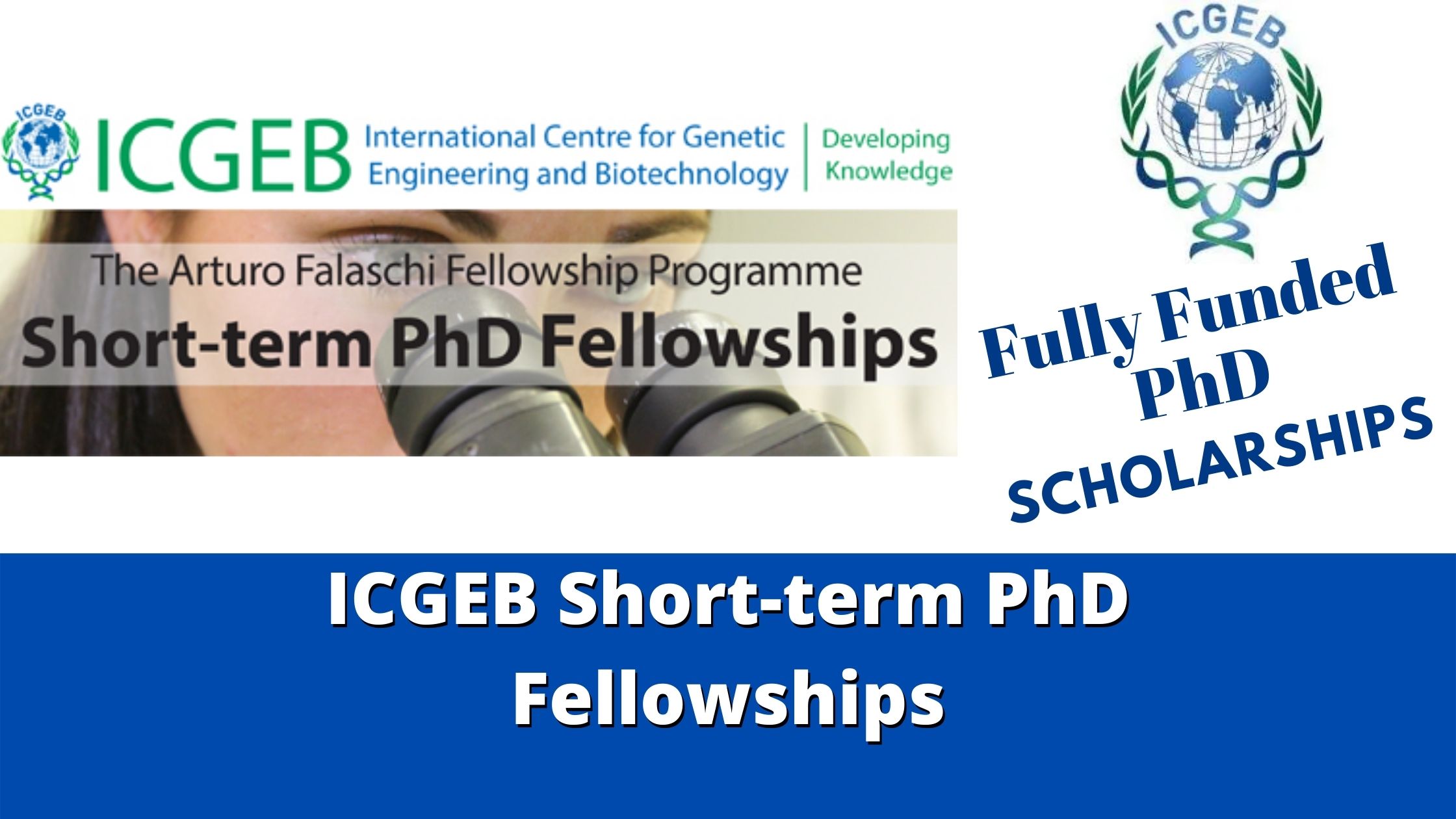 ICGEB Short-term PhD Fellowships-2022