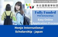 Honjo International Scholarship 2023 Japan