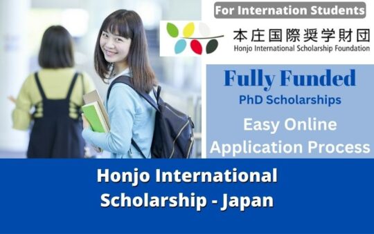 Honjo International Scholarship 2023 Japan