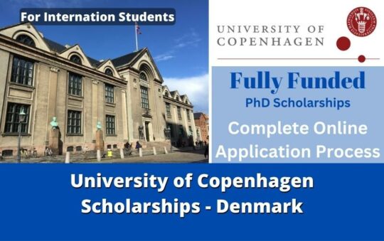 University of Copenhagen Scholarship 2023 Denmark