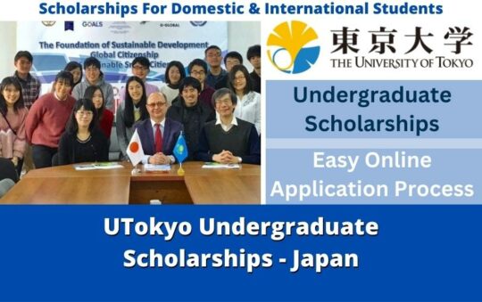 UTokyo Undergraduate Scholarships Japan 2023