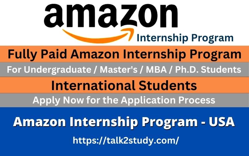 Amazon Internship 2023 | Fully Paid Internship